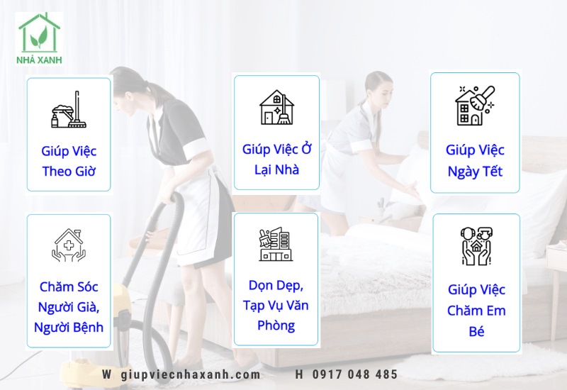 Dịch vụ Giúp việc xanh cung cấp